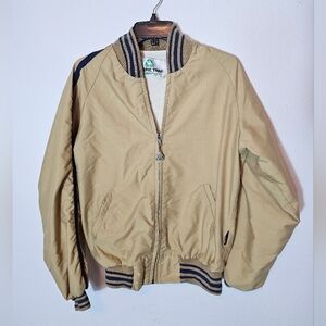 Pacific Trail Vintage Beige Jacket with Striped Accents Approximate Size Large